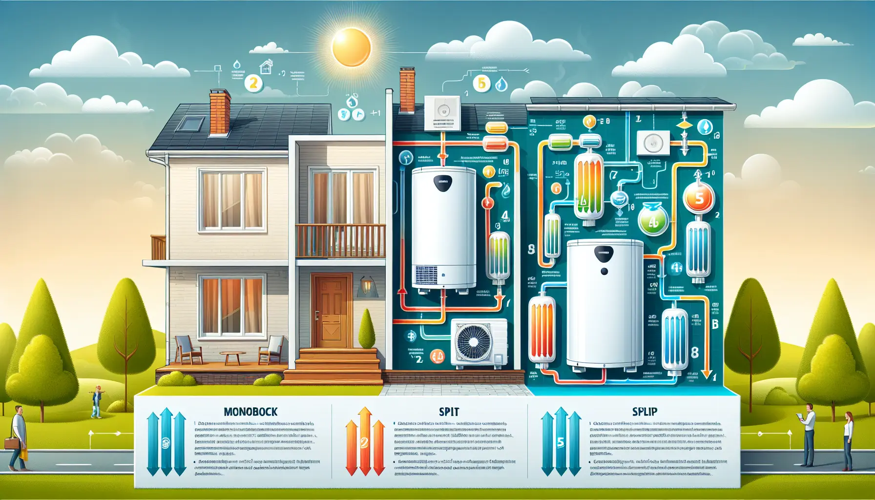Pompa ciepła monoblok vs split – co wybrać do domu jednorodzinnego?