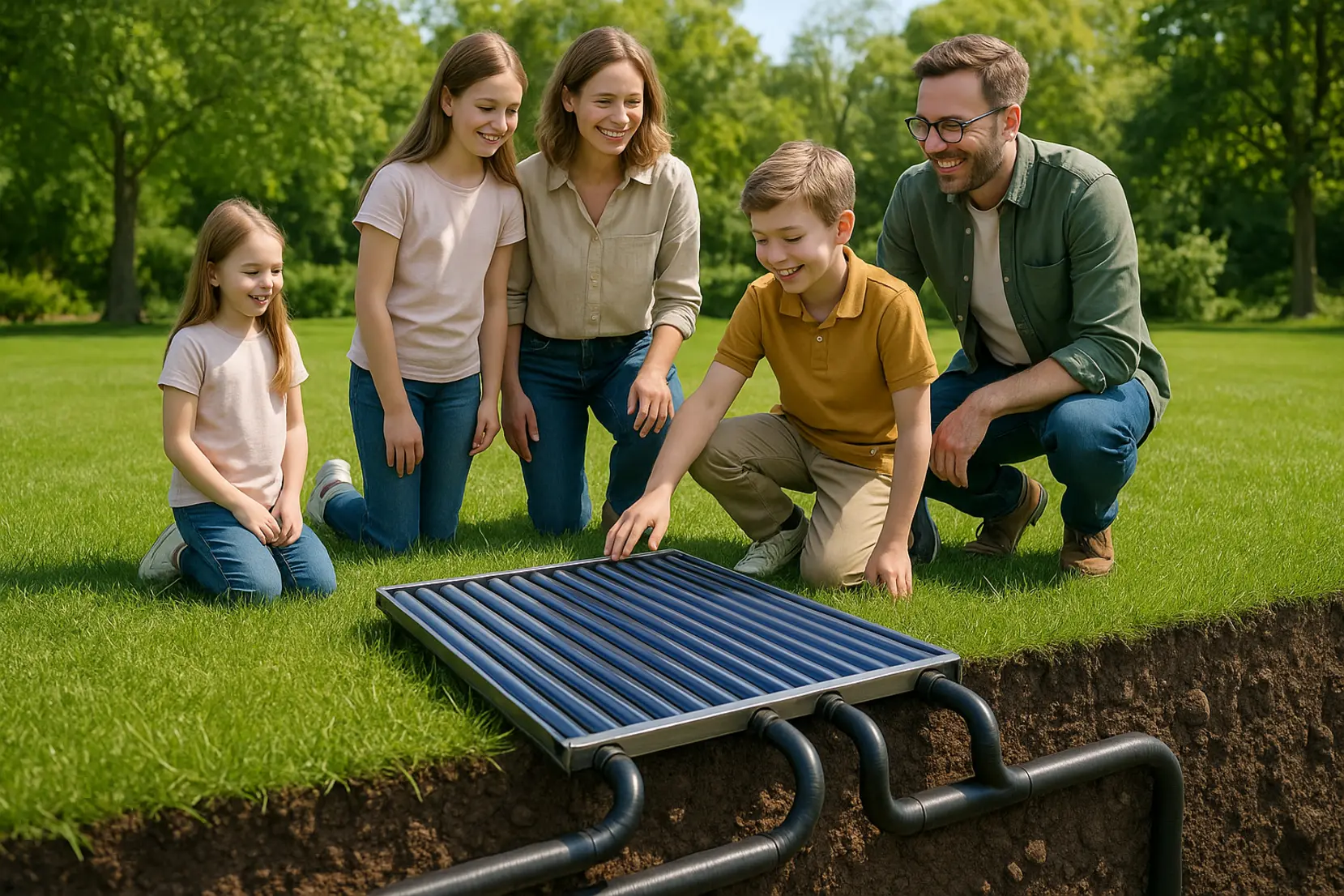 Co znajdziesz pod trawnikiem? Czystą energię!