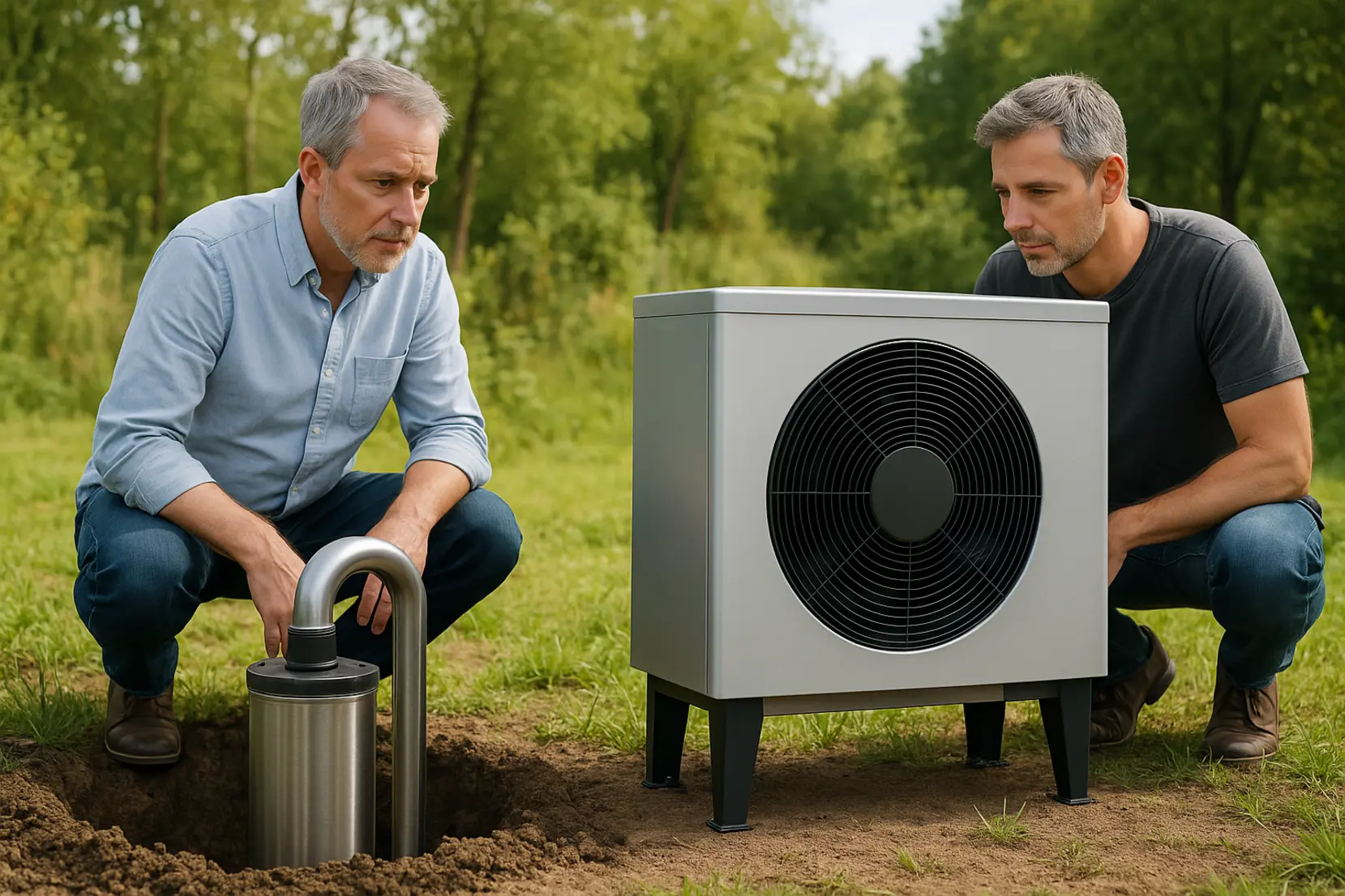 Czym różni się gruntowa pompa od powietrznej?