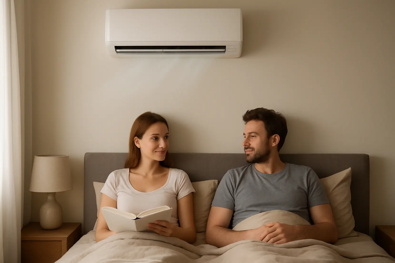 Gdzie zamontować klimatyzację w sypialni, żeby nie wiała na łóżko?