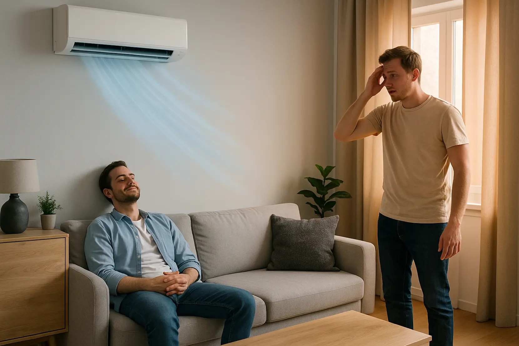 Dlaczego klimatyzacja chłodzi tylko jeden koniec pokoju?